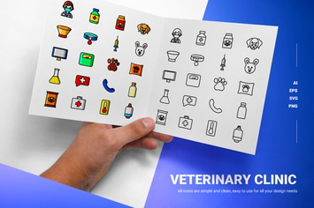 Veterinary Clinic - Icons
