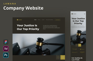 Lawana - Company Website Homepage