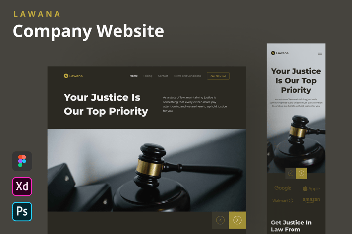 Lawana - Company Website Homepage