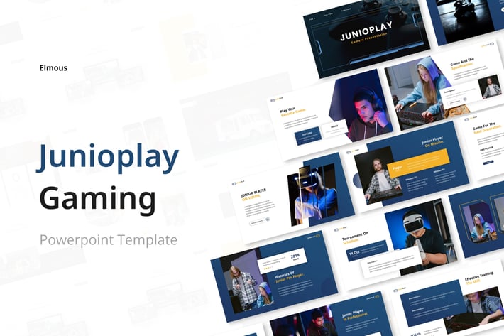 Junioplay Gamers Powerpoint Presentation Template