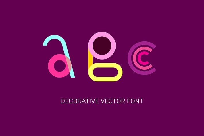 Decorative Vector Font Design