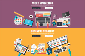 Flat Business Concept