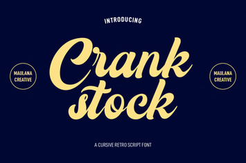 Crankstock Vintage Script Font