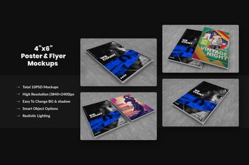 Flyer, CV, Resume & Paper Mockups 