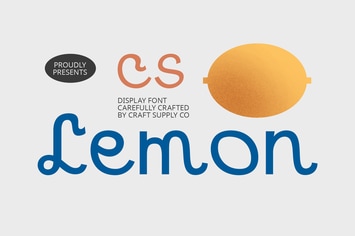 CS Lemon – Display Font