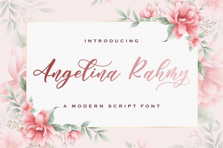 Angelina Rahmy - Modern Script Font