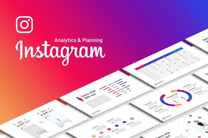 Instagram analysis PowerPoint template