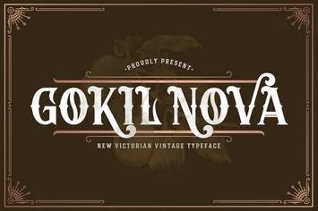 Gokil Nova - Victorian Style Font