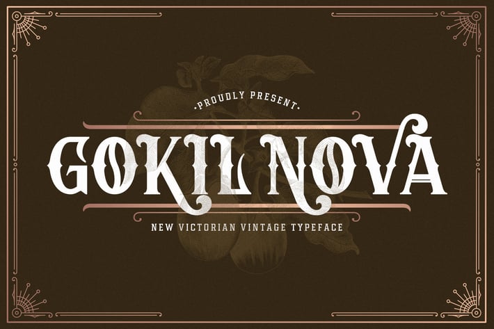 Gokil Nova - Victorian Style Font