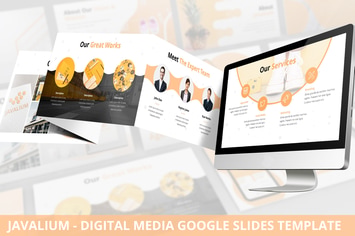 Javalium - Digital Media Google Slides Template