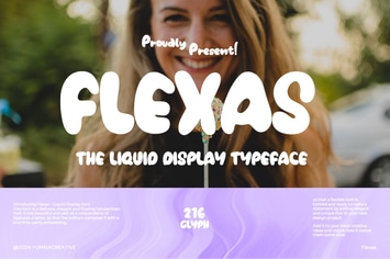 Flexas - Liquid Display Font