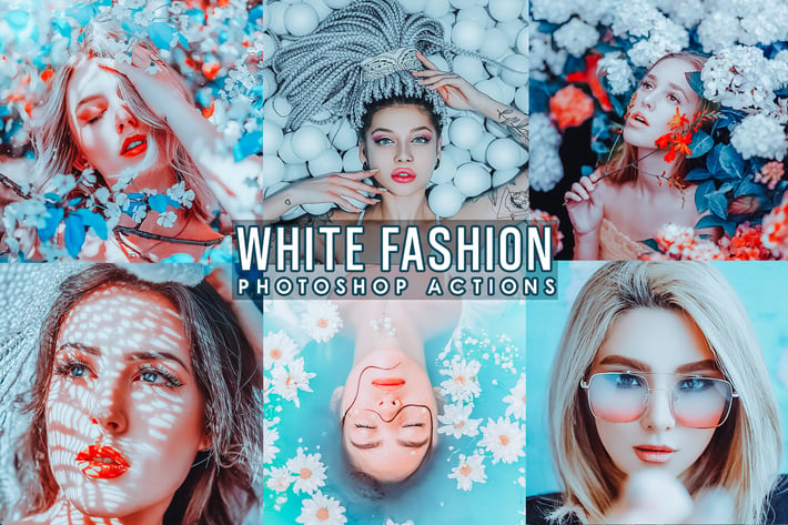 White Fashion Photoshop Actions 
