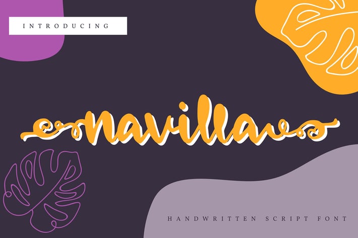 Navilla | Handwritten Script Font