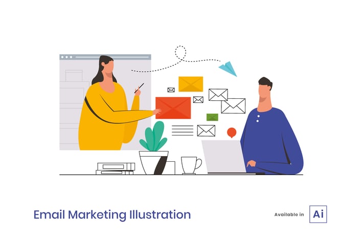 Email Marketing Illustration