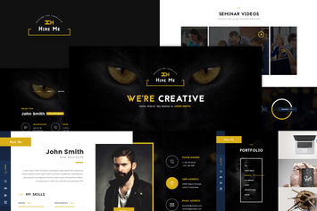 Hire Me - Personal vCard PSD Template