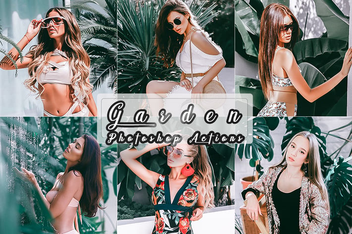 Garden Portrait Photoshop Actions