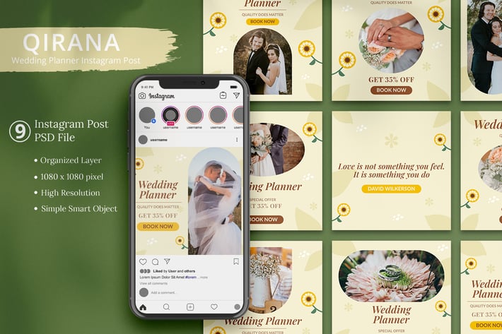 Qirana - Wedding Planner Instagram Post