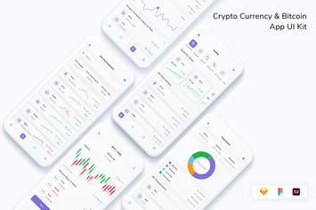 Crypto Currency & Bitcoin App UI Kit