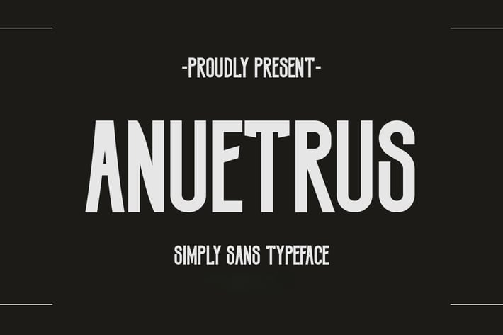 Anuetrus – Sleek Modern Display Sans Serif Font