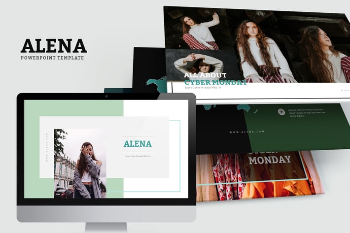 Alena : Minimal Style Powerpoint Template