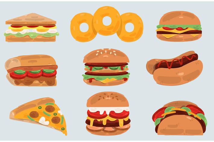 Fast Food Illustration