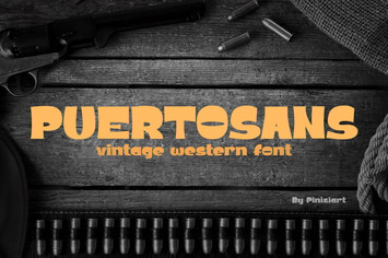 POERTOSANS - Vintage Western Font