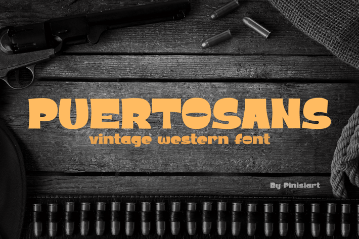 POERTOSANS - Vintage Western Font