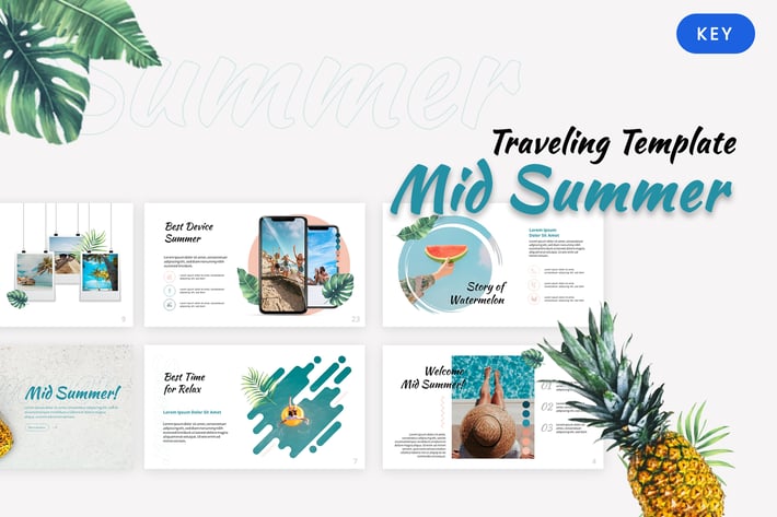 Mid Summer - Traveling Keynote Template