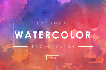 Handmade Watercolor Backgrounds Vol.3