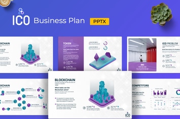 ICO Business Plan Presentation PowerPoint Template