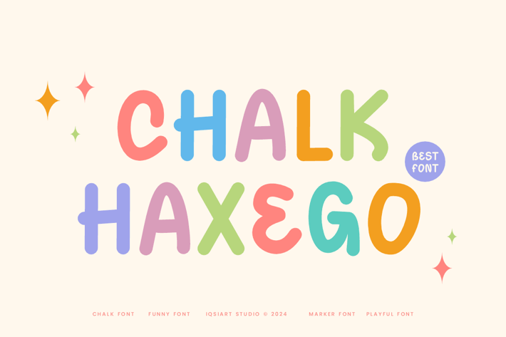Chalk Haxego - Marker & Playful Font