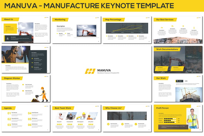 Manuva - Manufacture Keynote Template