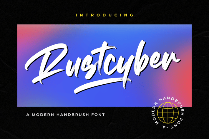 Rustcyber - Brush Font