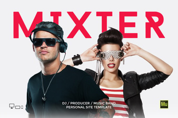 Mixter - DJ / Producer Personal site template