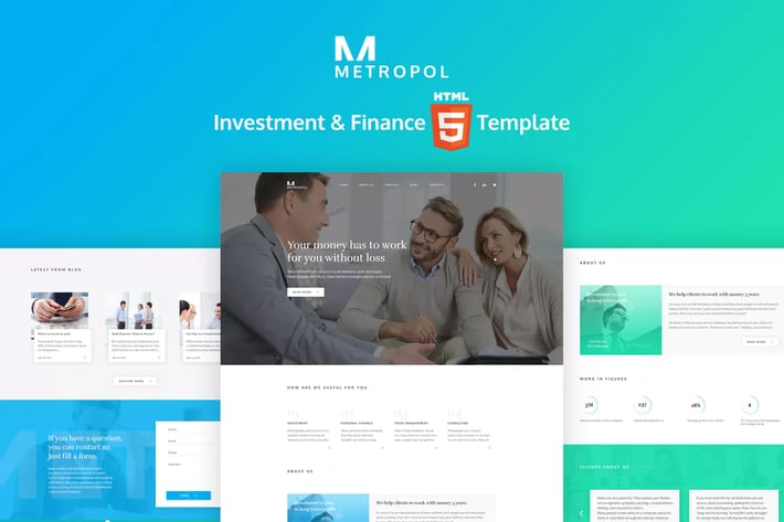 Metropol - HTML Finance  & Investment Template