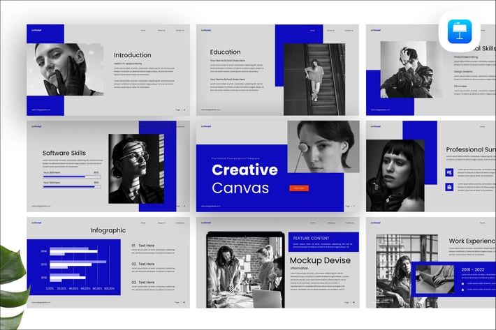 Creative Canvas Portfolio Keynote Presentation