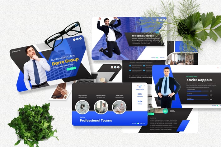 Darre - Pitch Deck Powerpoint Template