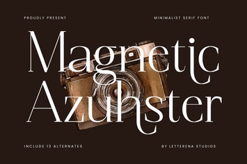 Magnetic Azuhster Minimalist Serif Font