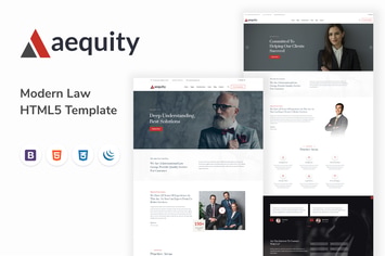 Aequity – Law HTML5 Template
