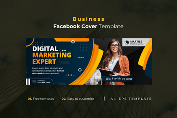 Business r8 Facebook Cover Template