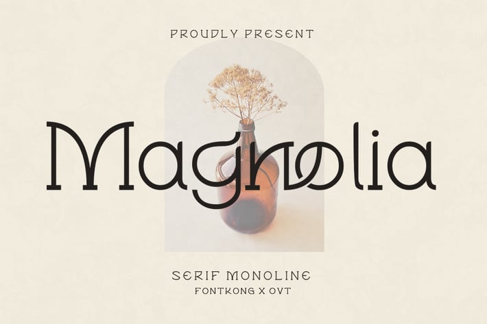 Magnolia - Serif Font Monoline