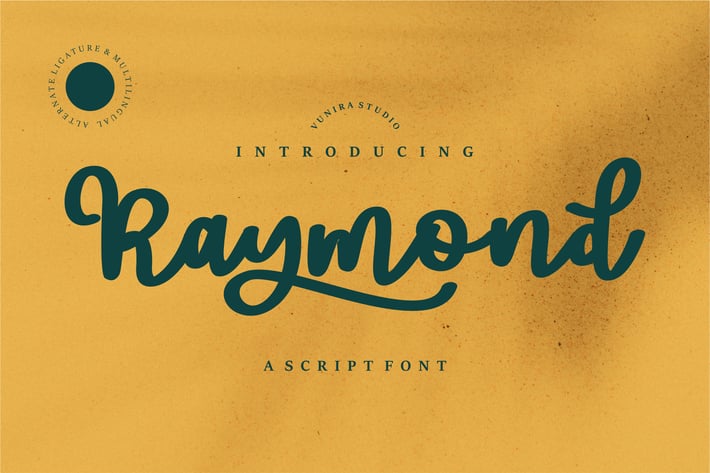 Raymond | Script Font