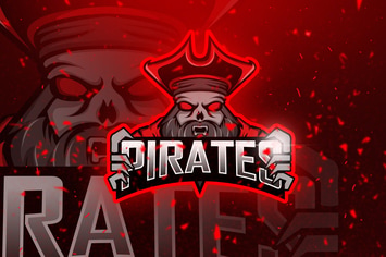Pirates Red - Mascot & Esport Logo