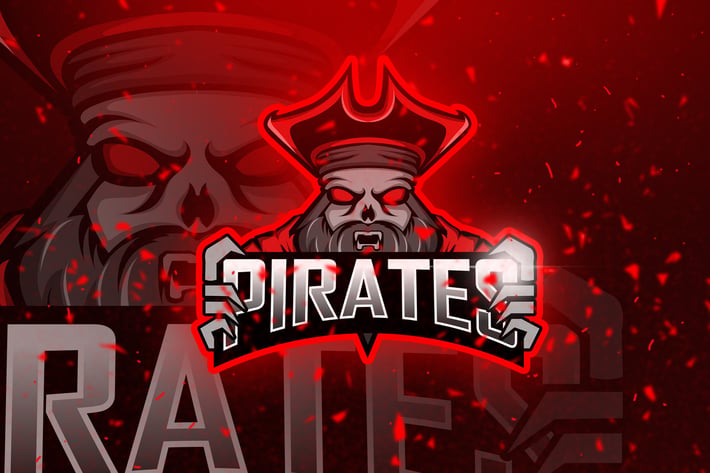Pirates Red - Mascot & Esport Logo