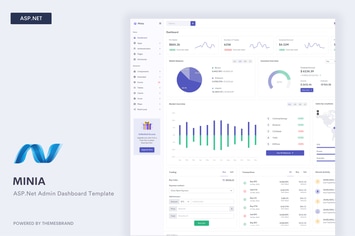 Minia - ASP.Net Admin Dashboard Template