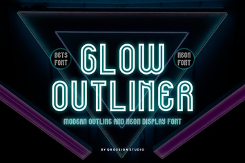Glow Outliner - Futuristic & Neon Font