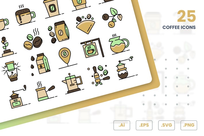 Coffee Shop Icons Set