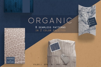 Organic Patterns - 2 color palettes