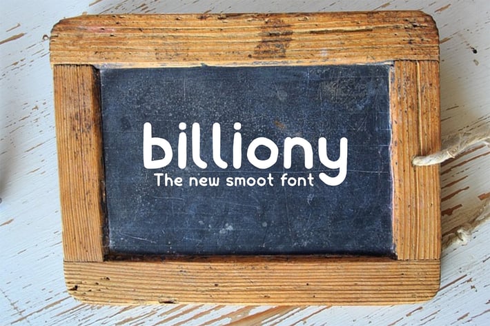 Billiony Typeface Font