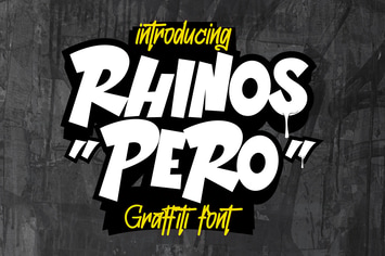 Rhinos Pero - Quirky Graffiti Font